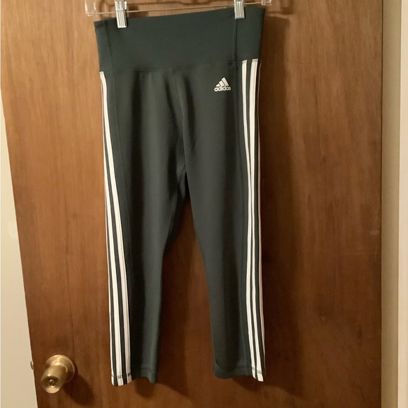 Adidas capri 3-stripe leggings S - Picture 9 of 16